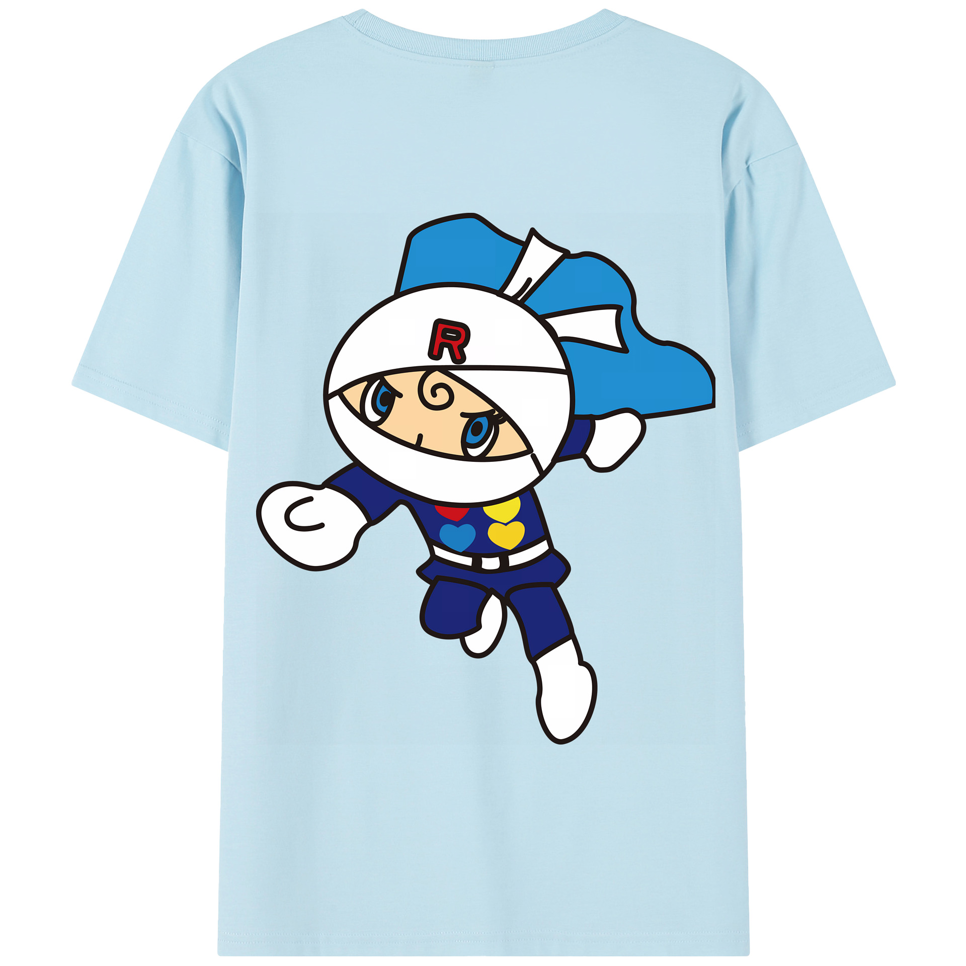 （画像用） アンパンマン Anpanman 綿100％半袖Tシャツ（背面プリント）